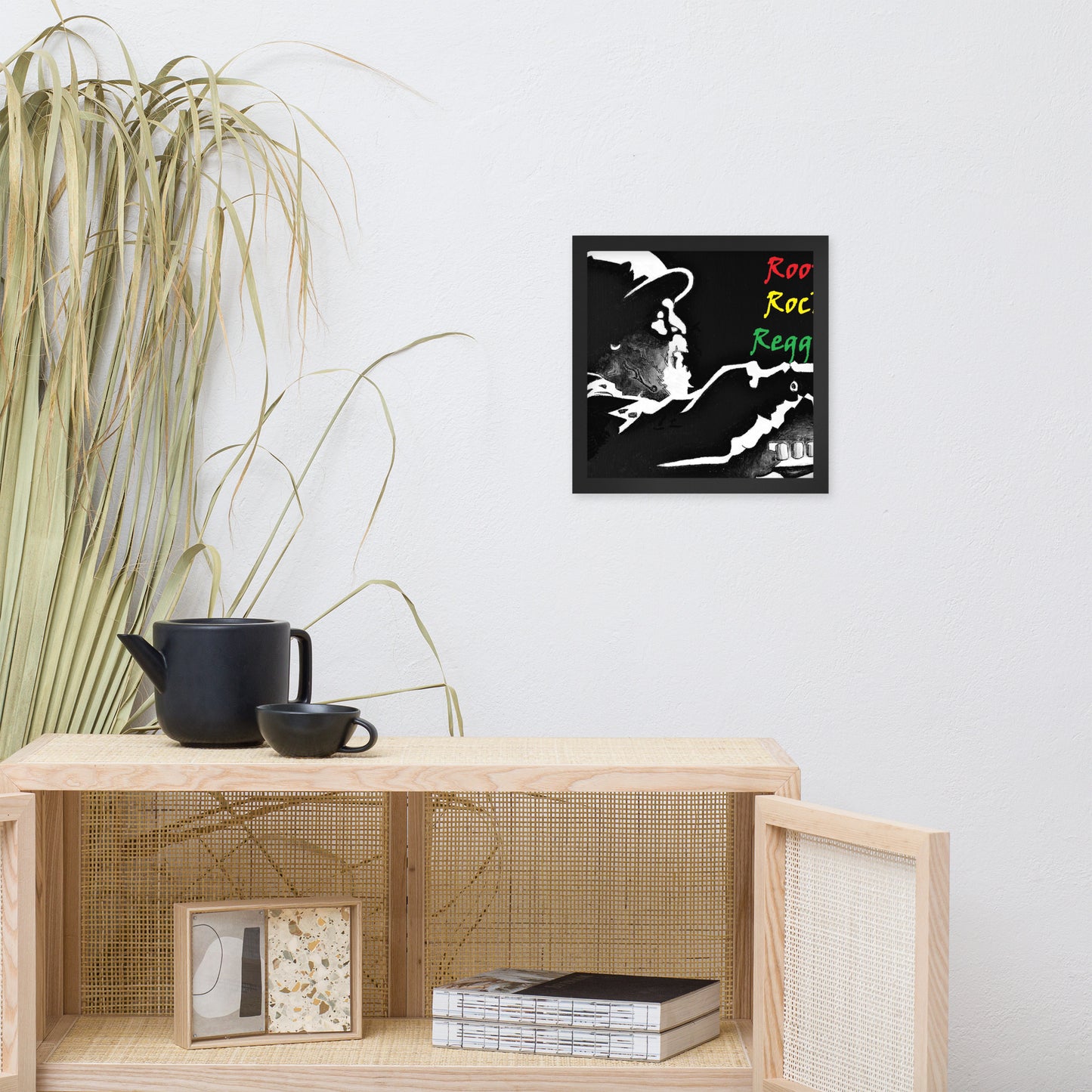 Framed poster