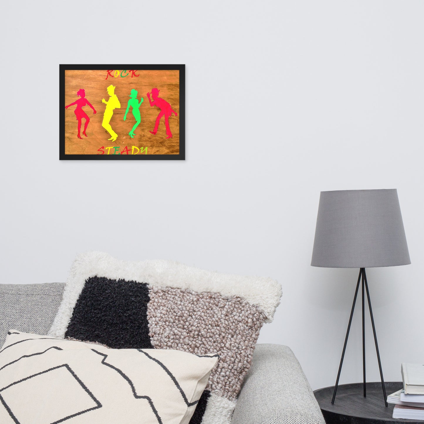 Framed poster