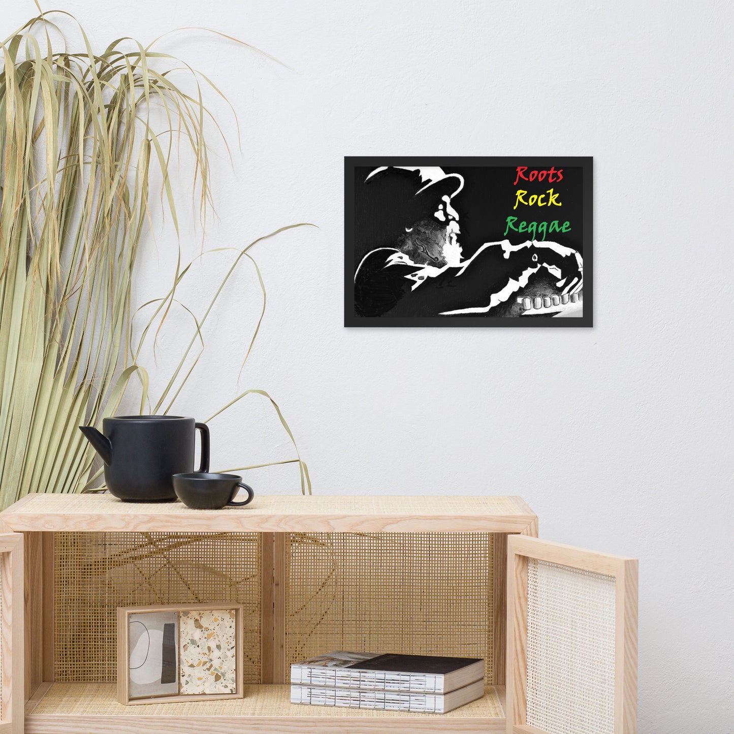 Framed poster