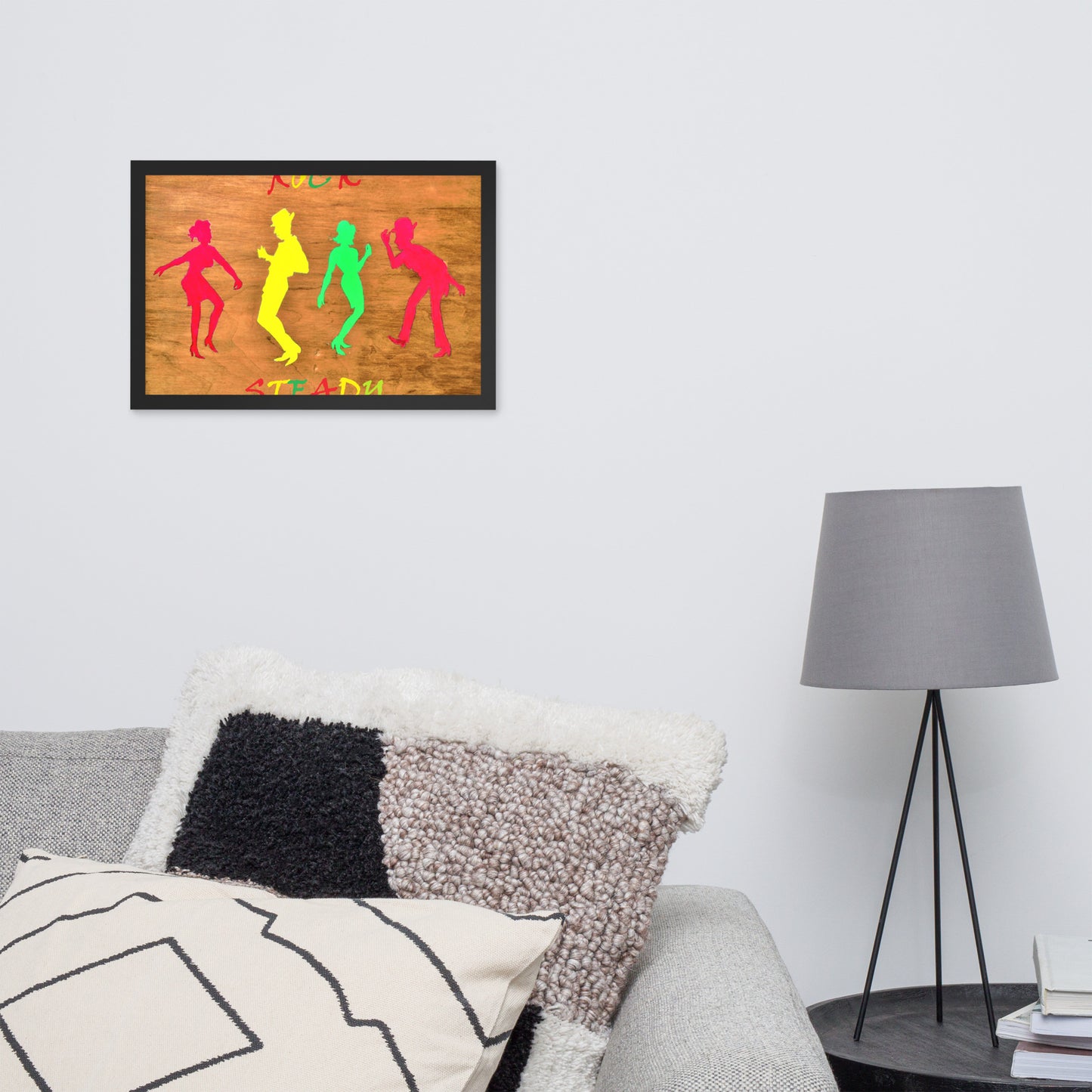 Framed poster