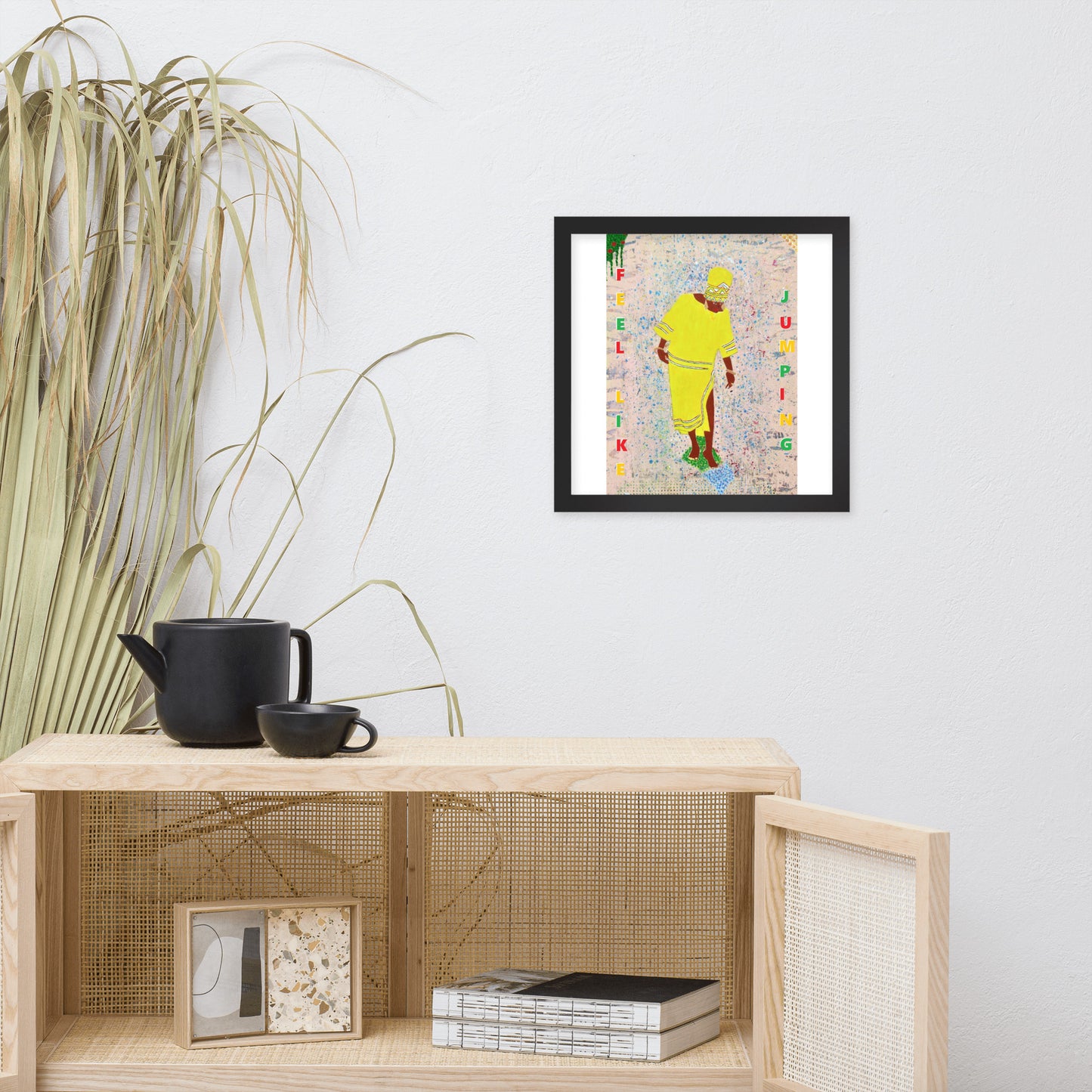Framed poster