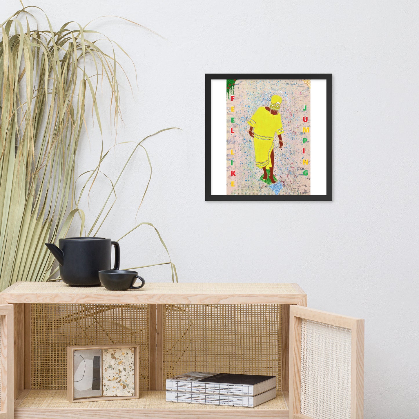 Framed poster