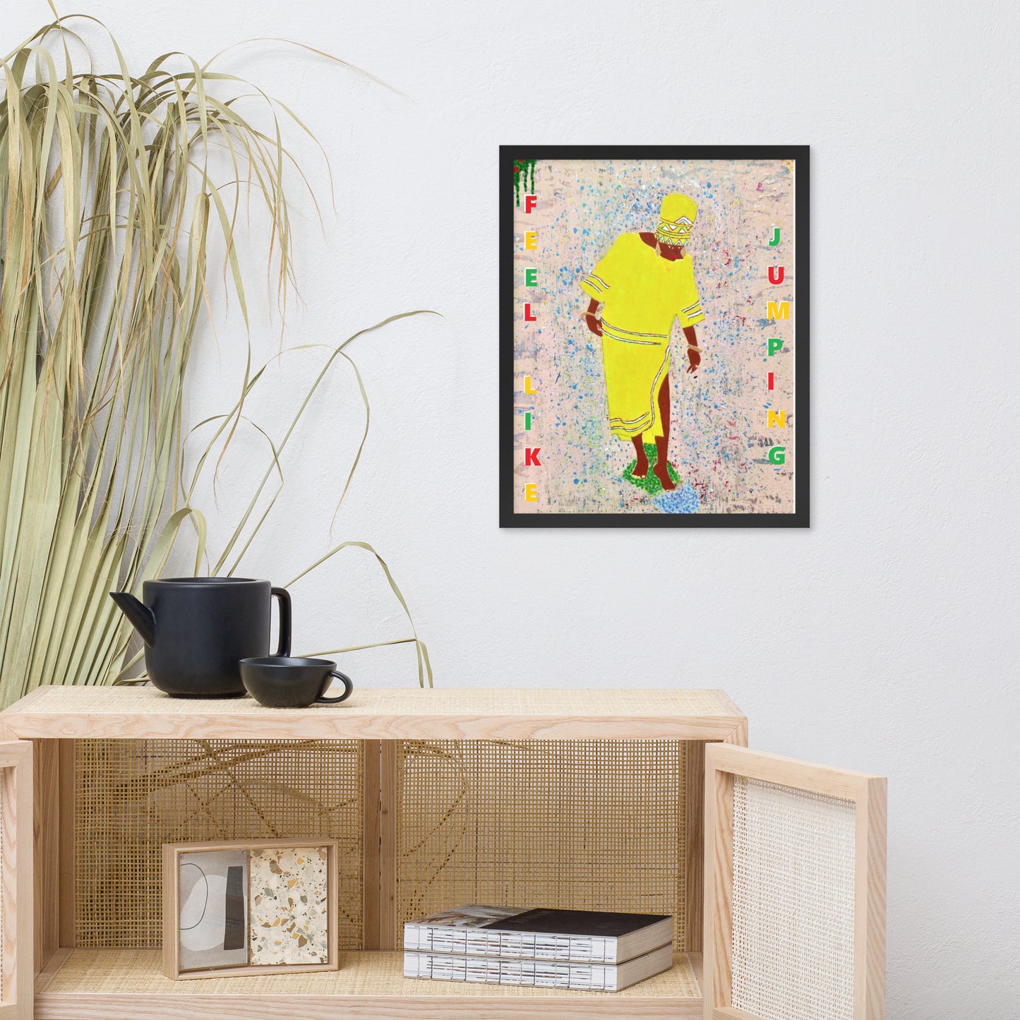 Framed poster