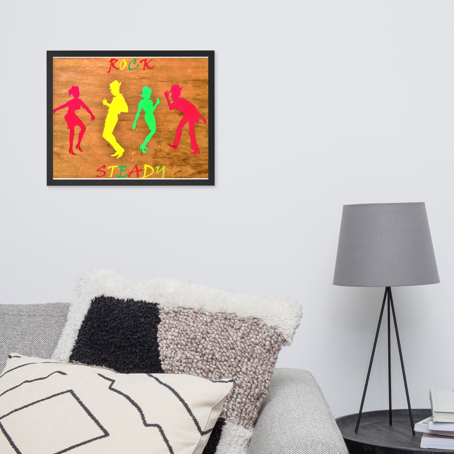 Framed poster