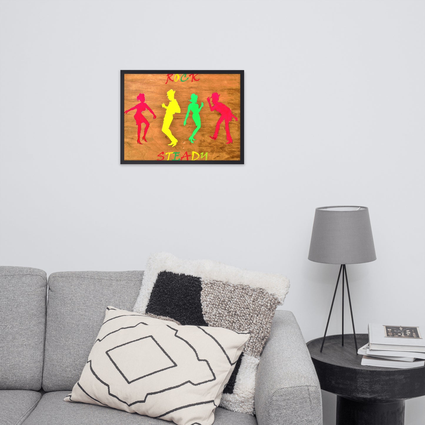 Framed poster