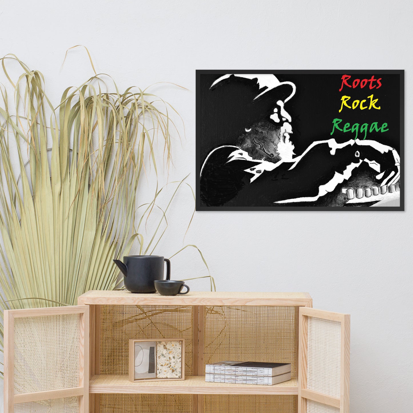 Framed poster
