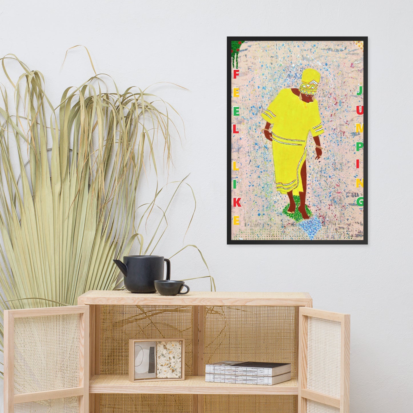 Framed poster