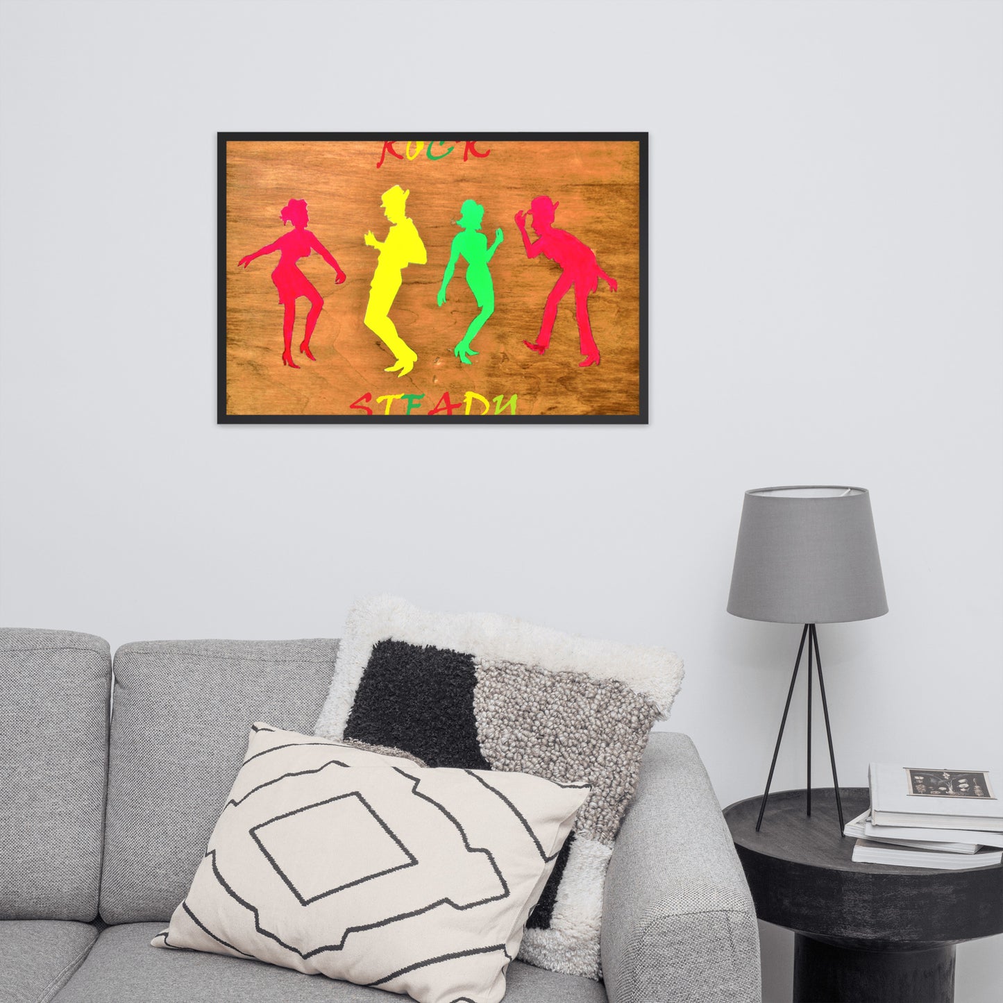 Framed poster