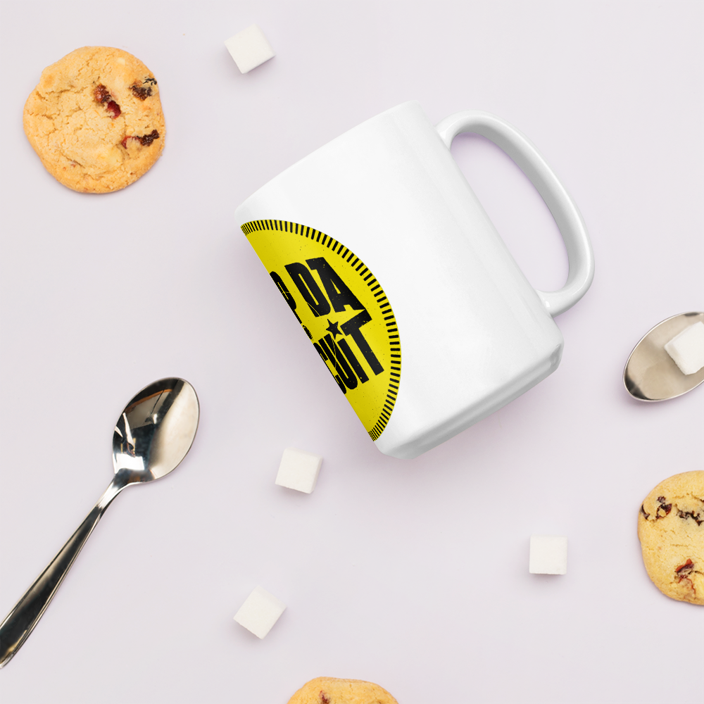 White glossy mug